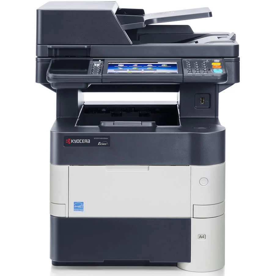 Genuine Kyocera Ecosys M3560idn, an A4 mono copier with up to 60 ppm (A4) print speed and Standard duplex printing, sold in Tanzania by Optimum Global Solutions.