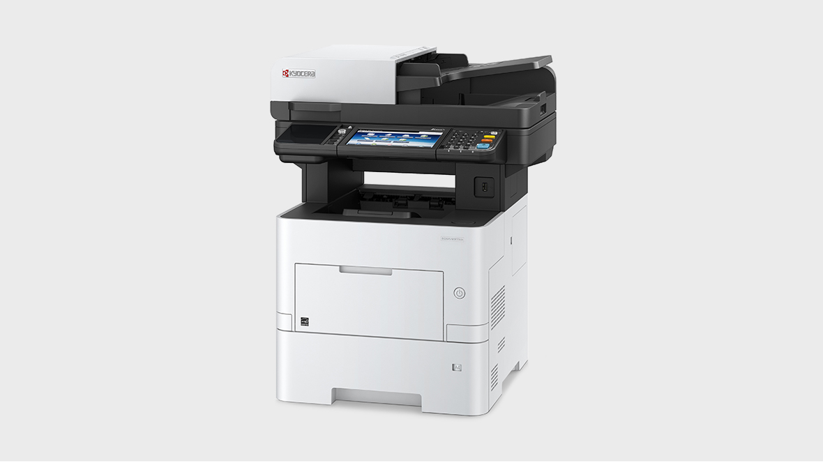 Genuine Kyocera Ecosys M3655ign, an A4 mono copier with up to 55 ppm (A4) print speed and Standard duplex printing, sold in Tanzania by Optimum Global Solutions.