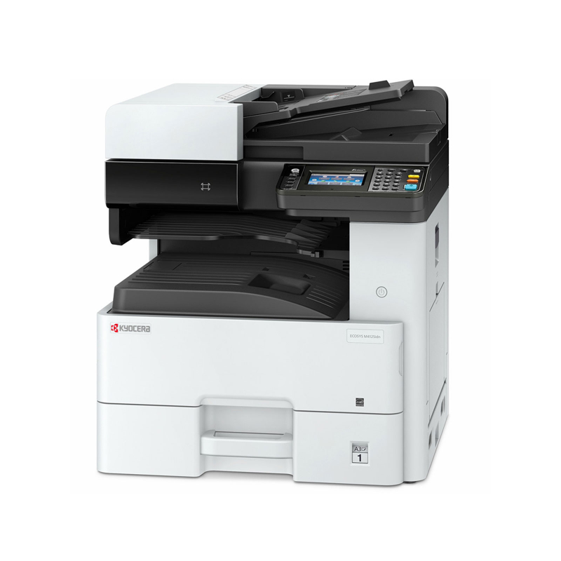 Genuine Kyocera M4125idn, an A3 mono copier with 25 ppm (A4) / ~12 ppm (A3) print speed and Standard (up to A4/Legal) duplex printing, sold in Tanzania by Optimum Global Solutions.